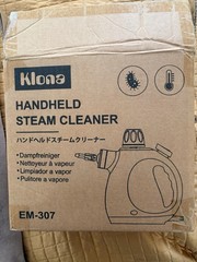 Klona EM-307 Handheld Steam Cleaner w/ Hose, Attachments & User Manual
