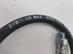 3′ 3/8″ 4500 PSI Black Pressure Washer Jumper Hose – New