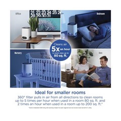 Clorox Air Purifiers for Bedroom Home, True HEPA Filter, Small Room… Fast Ship
