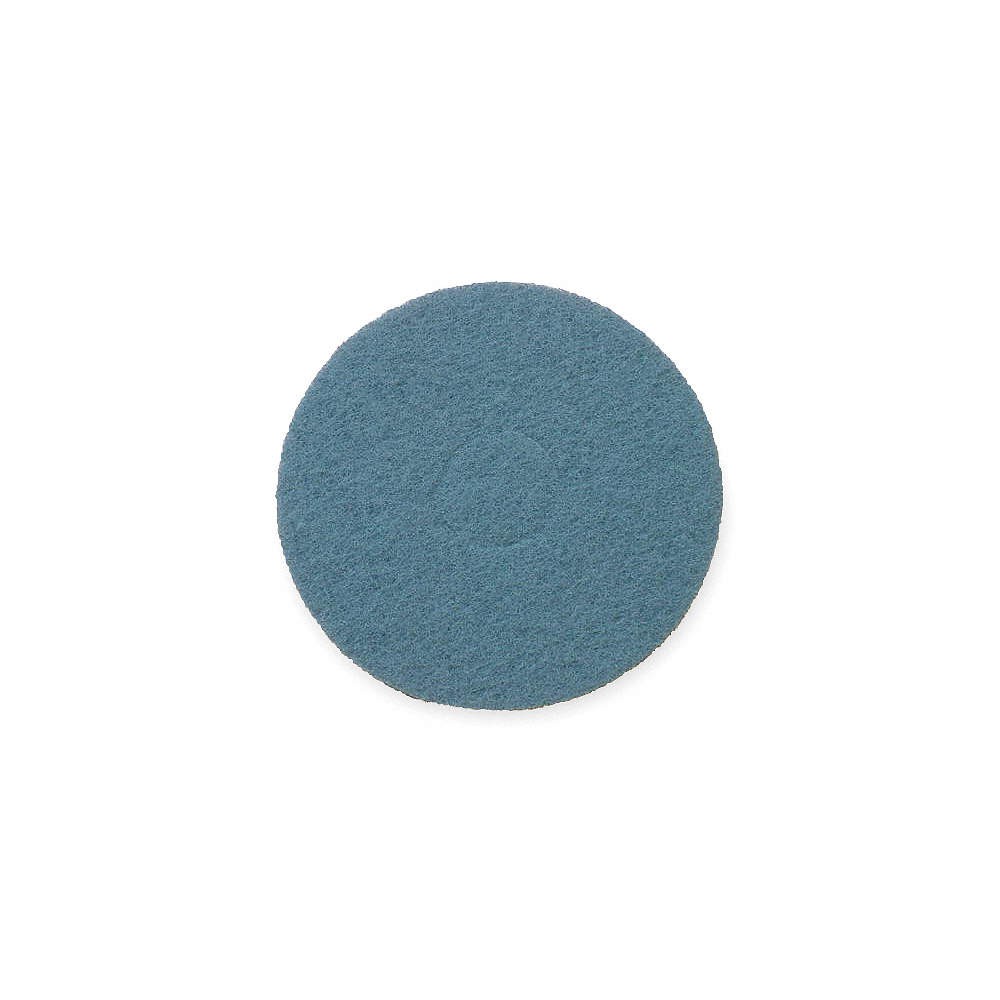 ABILITY ONE 7910-01-513-2681 Scrubbing Pad,20 in Dia,Blue,PK5 4ZA84