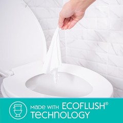 Extra Large Flushable Wipes | 40% Larger Wipes | 6.8″ x 7.5″ Unscented XL Adu…