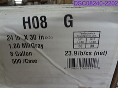 Qty = 1 Box of 500: Gray Can Liners 8-gallon 1-mil 24″ x 30″ P/N H08 G