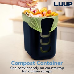 STORi Luup Bathroom Wastebasket, Secure Grocery Bags, Plastic Garbage Contain…
