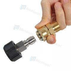 100 FT Pressure Washer Hose 1/4″ Replacement Power Wash Hose with Quick Connect