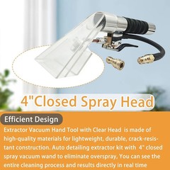 Carpet Extractor Wand with 1/4″Quick Disconnect Coupler Valve for Shop Vac/Mytee