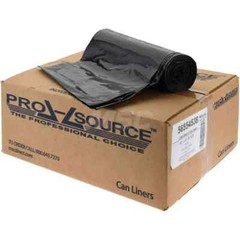 100 Count PRO-SOURCE 45 Gallon Extra Heavy-Duty Black Trash Bags, 40″ W x 46″ H