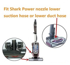 Motorized Lower Nozzle Hose Replacement Shark 6 inches x 1.25 inches, Black