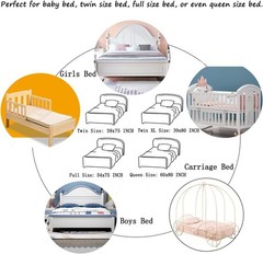 Rainbow Bed Canopy for Girls with Lights Princess Canopy for Girls Bed Mosquito