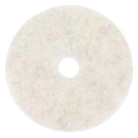 3M 3300 Burnishing Pad, 21 In, White, Pk5