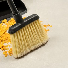 Carlisle 12342 12 in Angle Broom Head with Natural Color Bristles