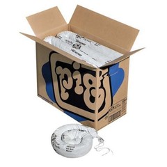 Pig Skm210 Sorbent Sock, 12 Gal, 3 In X 48 In, Oil, White, 12 Pk