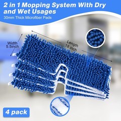Mop Refills Compatible with O-Cedar Dual Action Flip Mop,SeaUncle Microfiber …