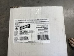 Genuine Joe Non-Para Urinal Screen and Deodorizing Block. Green Apple 12 pack.