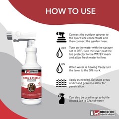 Odorcide Barn & Stable Odor Eliminator for Strong – 64oz Concentrate