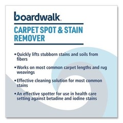 Boardwalk Carpet Spot and Stain Remover, Fresh Scent, 32 oz Bottle, 12/Carton