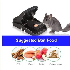 Mouse Trap, Mice Traps That Work Best Snap for 6 Pack Traps, Black