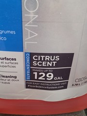 Diversey Floor Science Neutral Floor Cleaner/Citrus Scent/Concentrate 1 Gal