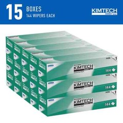 Kimtech 34256 Clean Room Wipes: Dry Pop-Up, 16.4 x 4.1″ Sheet, White