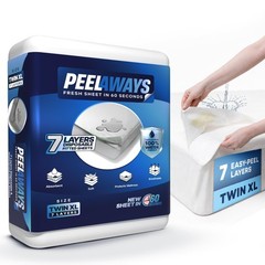 Peelaways Incontinence Bed Sheets & Waterproof Mattress Protector – 7-Laye