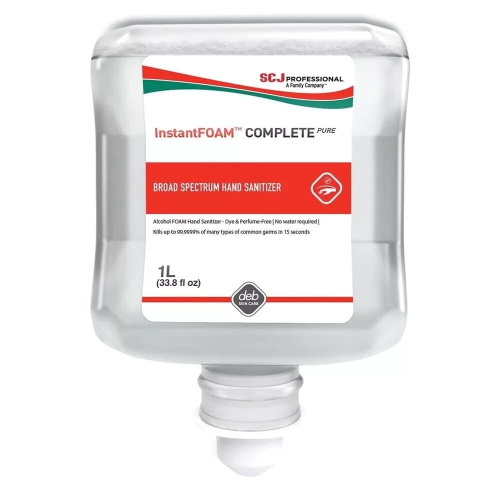 SC Johnson IFC1L 1L Alcohol Hand Sanitizer Refill – Fragrance-Free (6/CT) New