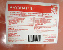 KAY Kayquat II Concentrated Sanitizer Deodorizer ~ 1 Bag (2 gal)