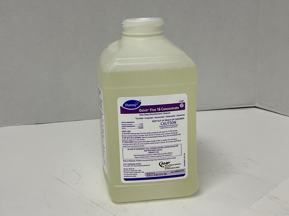 Diversey Oxivir Five 16 Concentrate One Step Disinfectant Cleaner 2.5L (57)