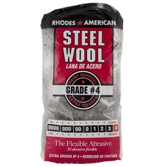 Rhodes American 10121116 4-Grade Medium Steel Wool Pad 4 x 8 in. (Pack of 6)