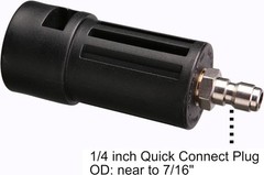 M MINGLE Compatible Pressure Washer Adapter, with Karcher Black
