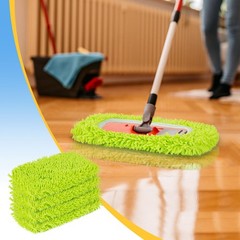 Unoutur Reusable Dry Sweeping Cloths Microfiber Wet Mop Pads Compatible Green