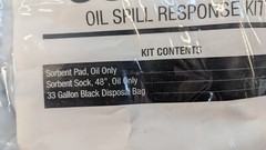 Task Brand Oil Only Sorbent Truck Kit Response Pack Sock Absorption Pack