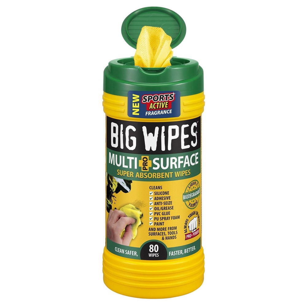 Big Wipes Multi-Surface Pro+ Super Absorbent Wipes – 80 Wipes