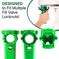 Fluidmaster Universal Install/Uninstall Toilet Repair Tool 8.94 inches, Green