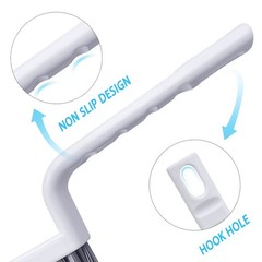 Lumkew Grout Cleaner Brush V Shape, Stiff Cleaning Brushes for White