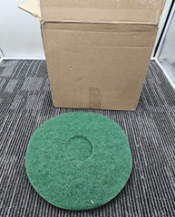 (QTY 5) Clean Freak 400312 Green Scrub Floor Maintenance Pad 12″ For 350 RPM