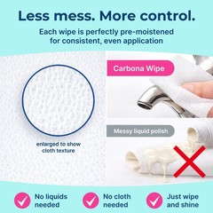 Carbona Silver Wipes | Metal Cleaner & Polish 12 Count (Pack of 1), No Color