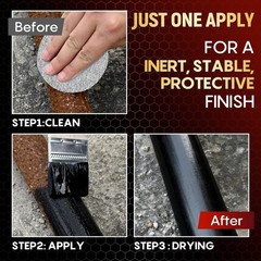 Rust Converter & Metal Primer 35 Oz Black Heat Resistant Paint for Automotive