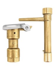 QWORK 2 Sets G3/4 BSP Brass Quick Coupler Valves – Compatible Keys 3/4 inch