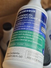 Case Of 12 NEW Bioesque Botanical Disinfectant Solution 1 quart (32 Fl. OZ)