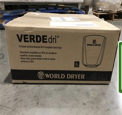 WORLD DRYER VERDEdri Graphite Aluminum Automatic Electric Dryer Model # Q-962A2