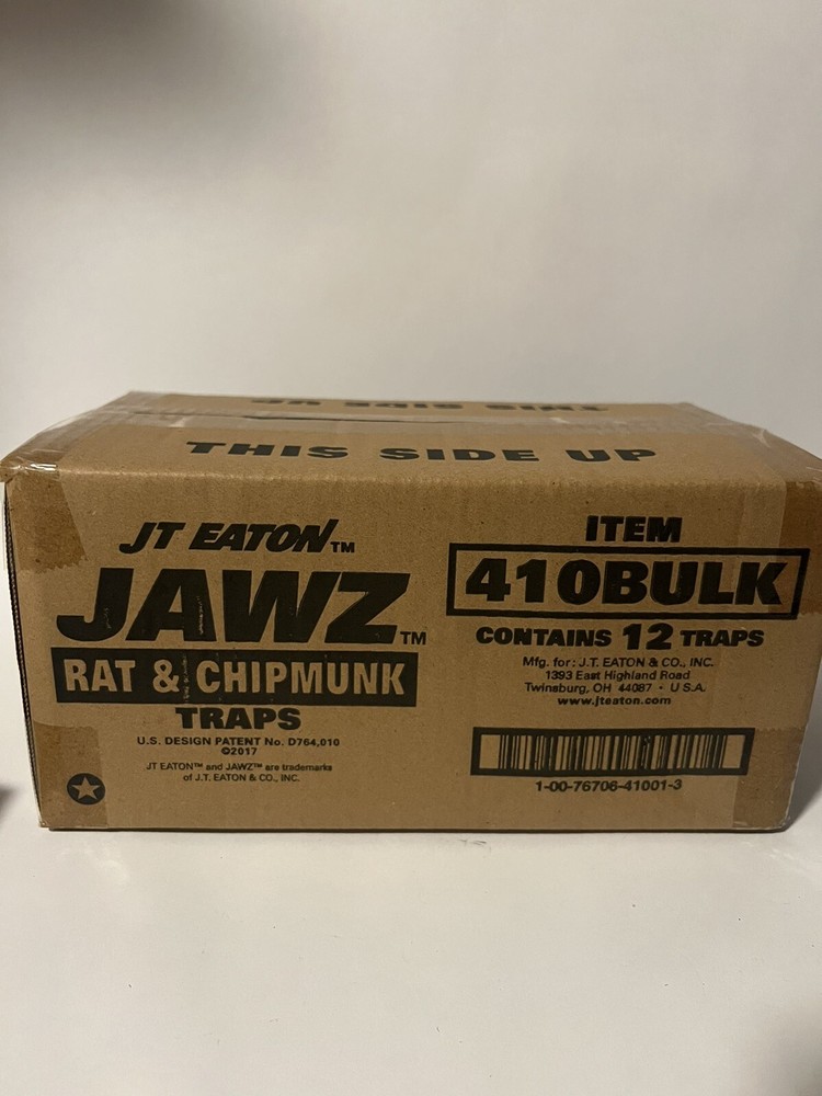(Case of 12) JAWZ Rat Traps 410 Bulk JAWZ Easy Set Rat and Chipmunk Trap