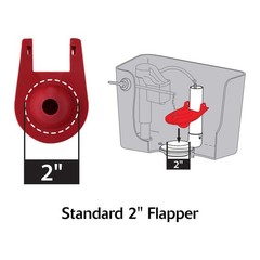 Korky 818BP QuietFILL Universal Fill Valve & 2 Inch Flapper, Black