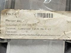 Plunger Assy 45 500 022 For High Pressure Cleaning Machine