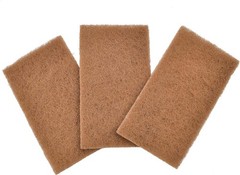 Full Circle Neat Nut Walnut Shell Scouring Pads, Non-Scratch, Set of 3, 5 oz