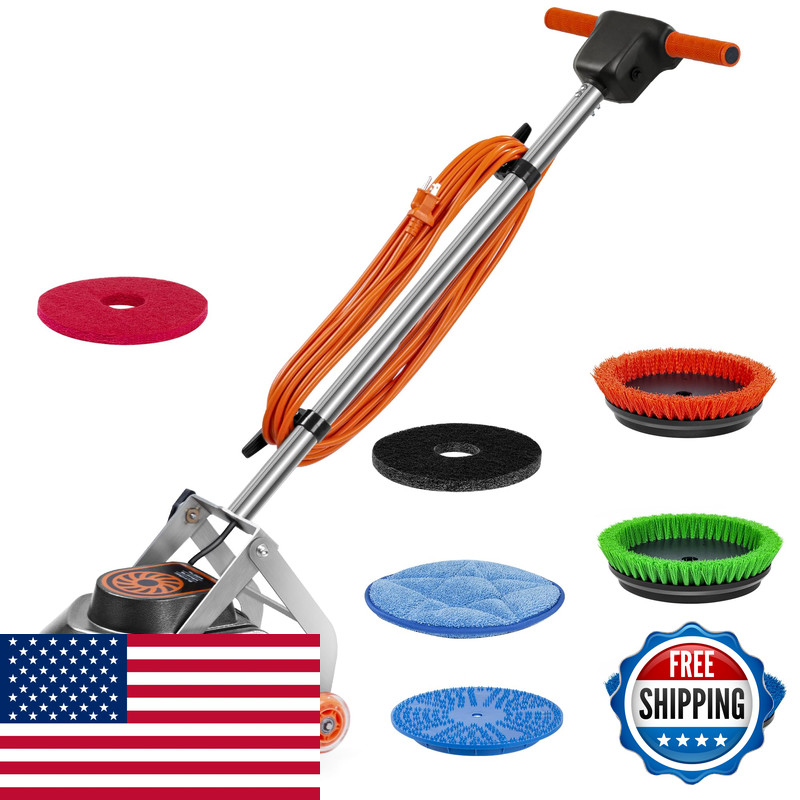 Hhq Commercial Floor Scrubber Machine 13 Heavy Duty Orbital Floor Cleaner