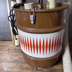 Vintage Mcm Shop-Vac Wet Dry Model 10 Gal Made U.S.A Brown Metal Can Model 777