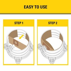 3 Pack STANLEY Filter Bag 19-3100, for 5-8 Gallon Wet/Dry (Pack of 3), Brown