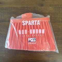 Sparta 12 In. Orange Polypropylene Flagged Upright Broom Head