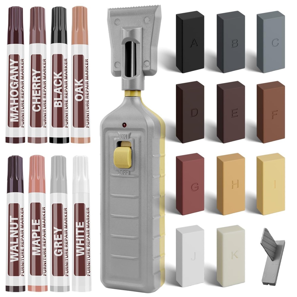 Hardwood Floor Repair Kit – 11 Colors Wood Wax Furniture B-11