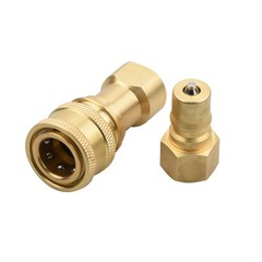 1Pack 1/4″ Quick Disconnect Coupler Valve for Carpet Extractor Surface Cleaner