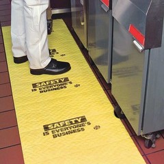 Pig Sorbent Roll, 13 gal, 24 in x 75 ft, , Yellow, Polypropylene MAT607-635 Pig